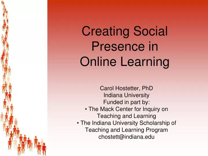 creating social presence in online learning