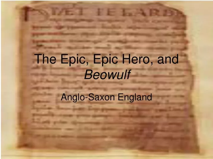 the epic epic hero and beowulf