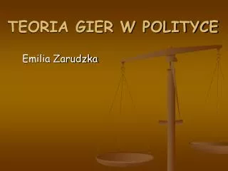 teoria gier w polityce