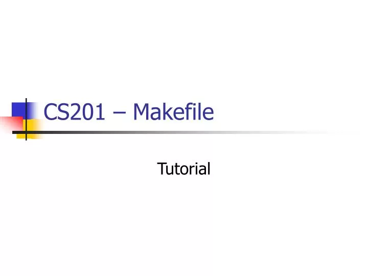 cs201 makefile