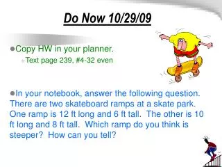 Do Now 10/29/09