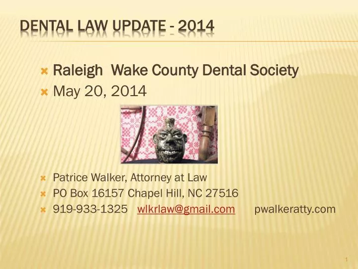dental law update 2014