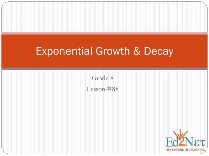 exponential growth decay