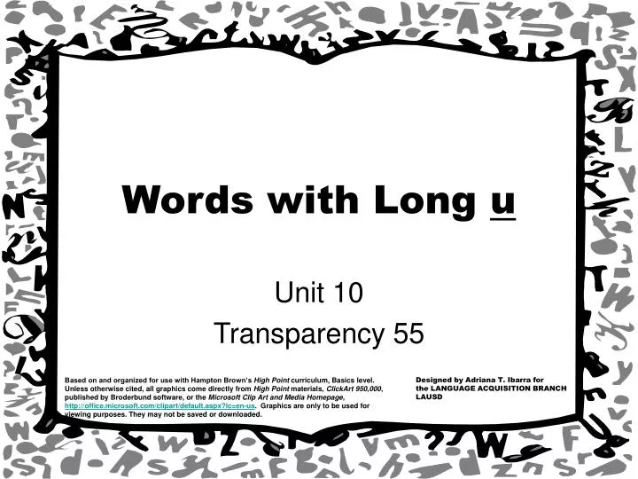 words with long u