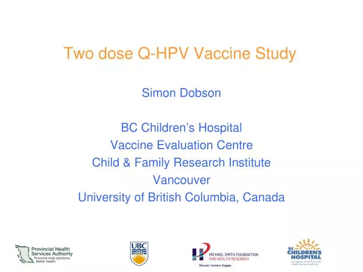 two dose q hpv vaccine study