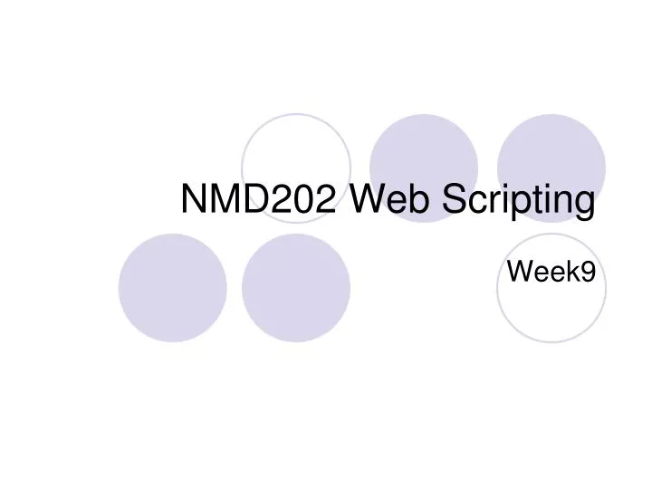 nmd202 web scripting