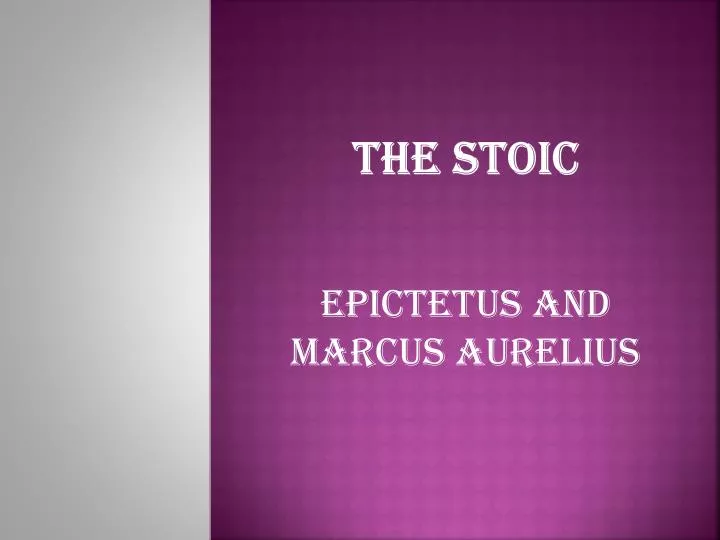 the stoic