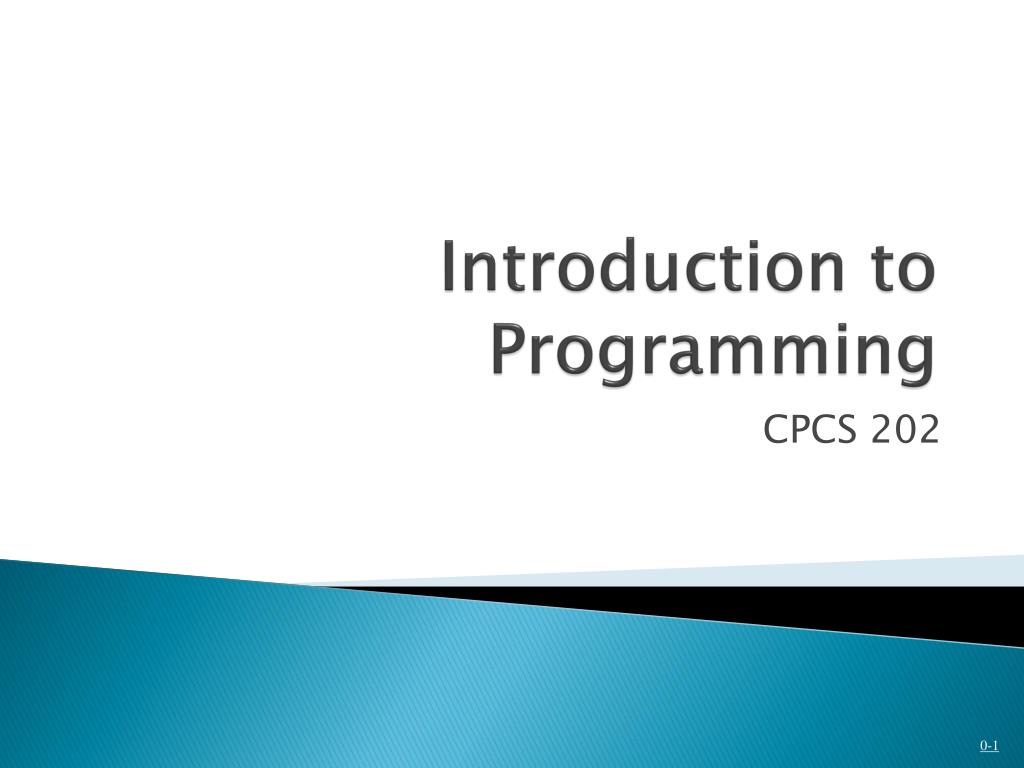 PPT - Introduction to Programming PowerPoint Presentation, free ...