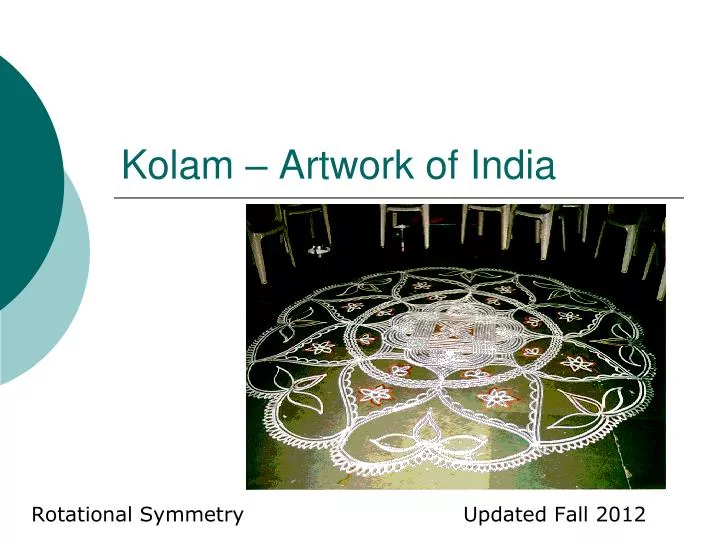 kolam artwork of india