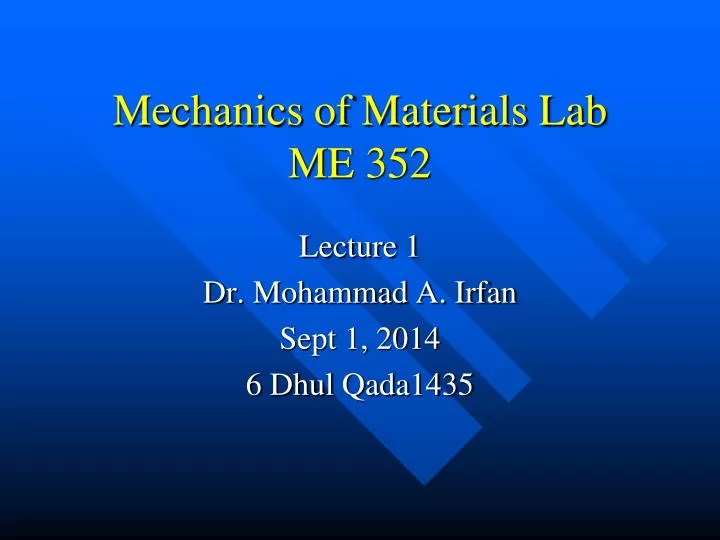 mechanics of materials lab me 352