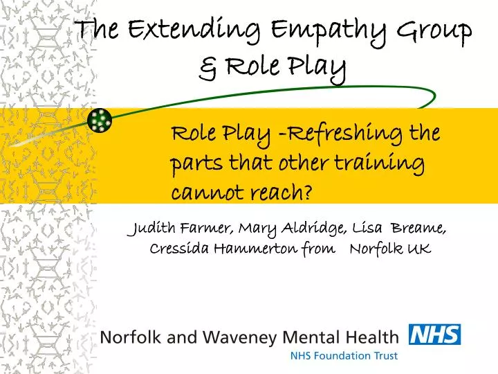 the extending empathy group role play