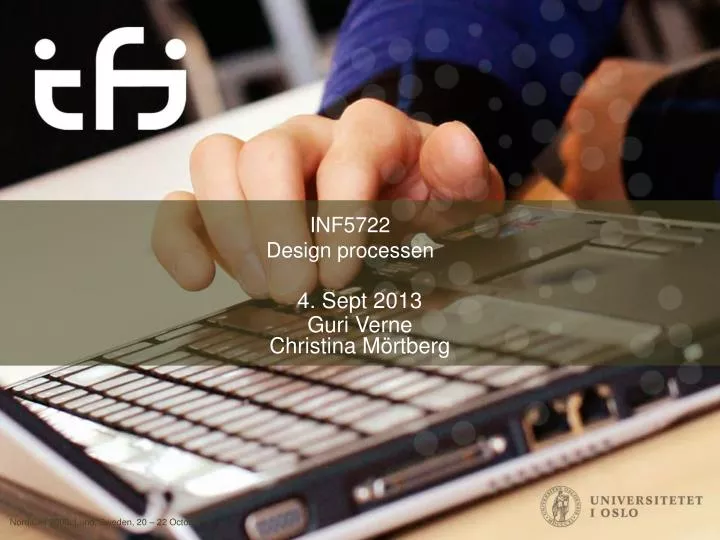 inf5722 design processen