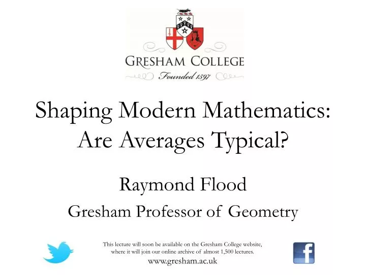 shaping modern mathematics are averages typical