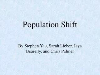 Population Shift