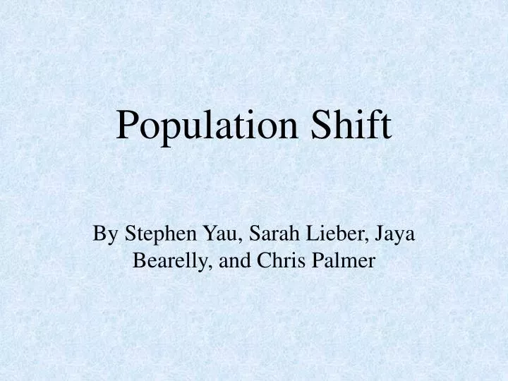 population shift
