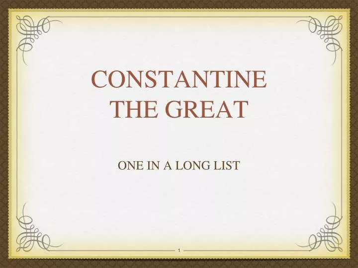 constantine the great