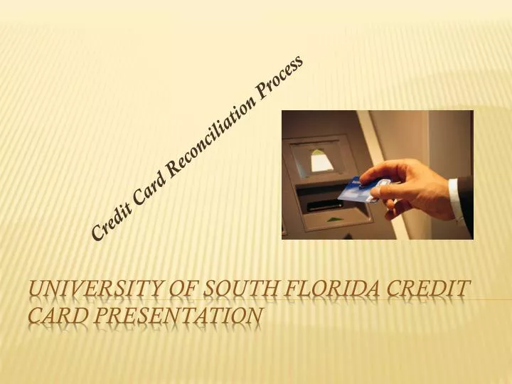 credit card reconciliation process
