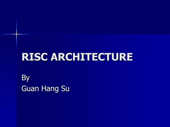 risc architecture