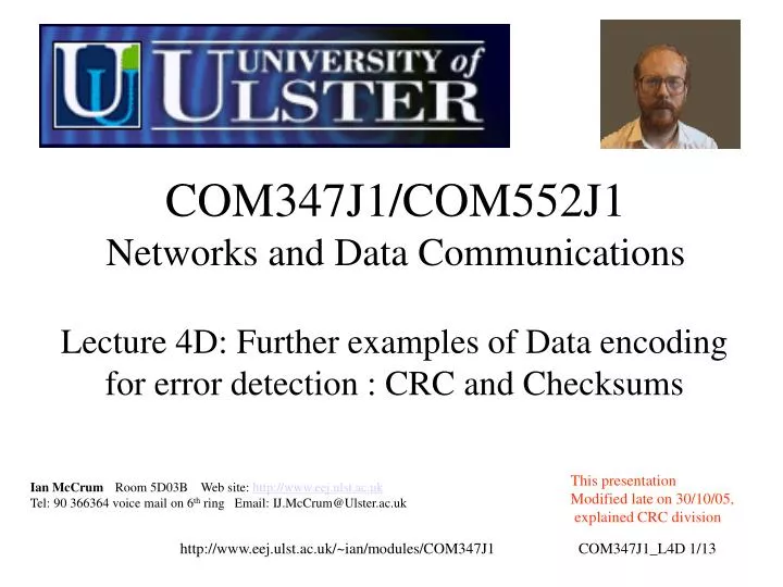 com347j1 com552j1 networks and data communications