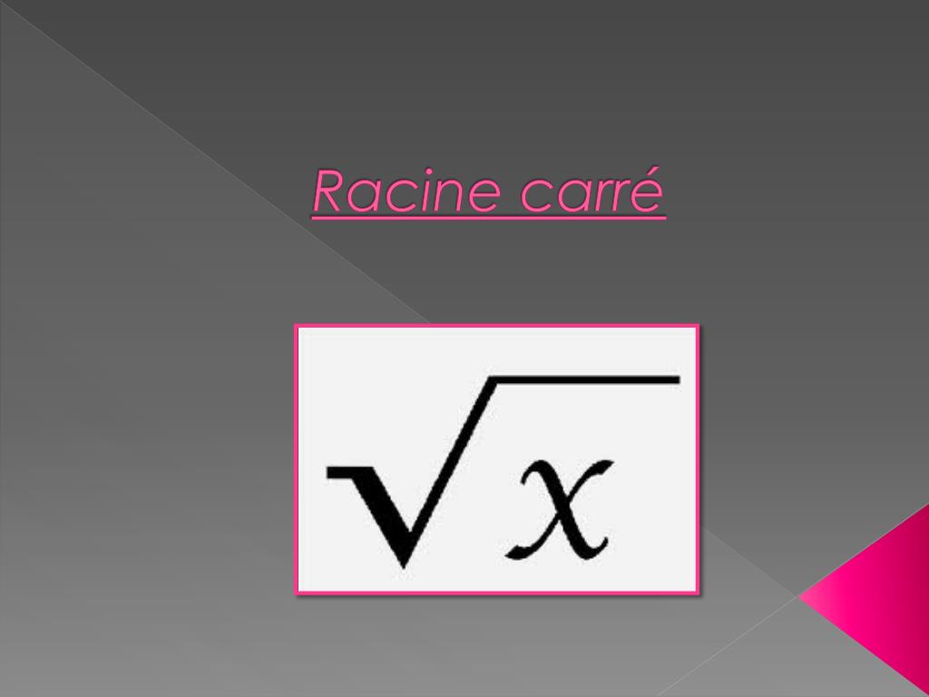 PPT Racine carré PowerPoint Presentation, free download ID6019577 — free download