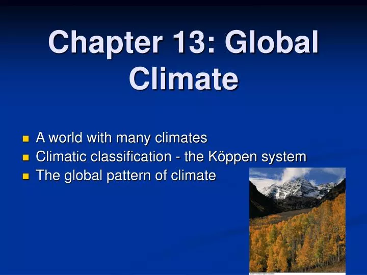 chapter 13 global climate