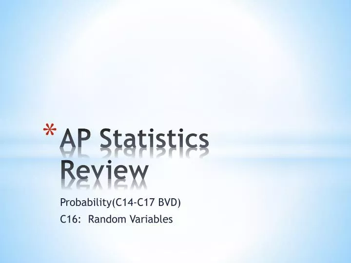 ap statistics review