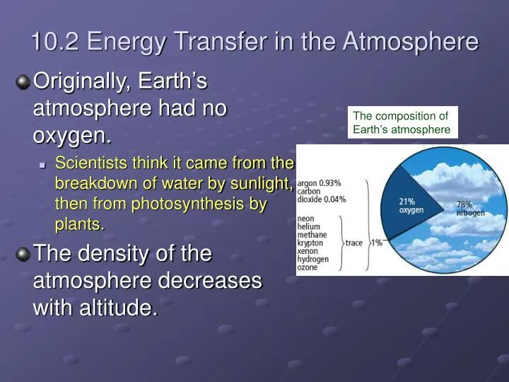 10 2 energy transfer in the atmosphere