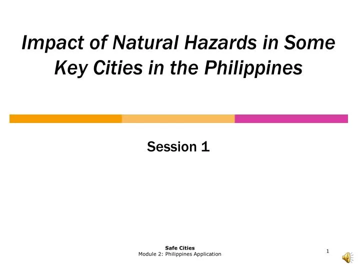 impact of natural hazards in some key cities in the philippines