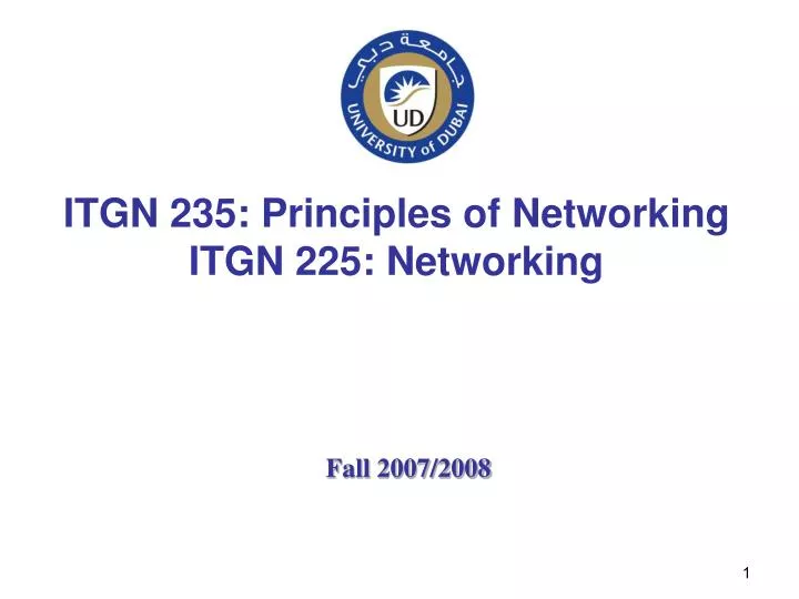 itgn 235 principles of networking itgn 225 networking