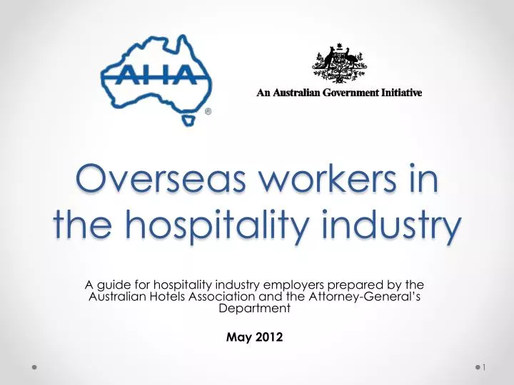 overseas workers in the hospitality industry