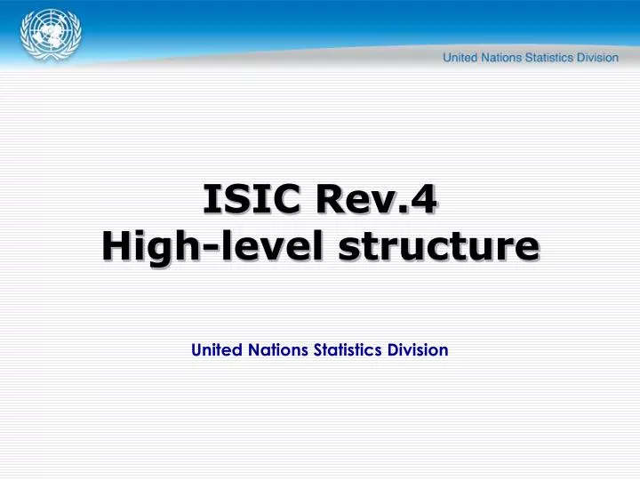 united nations statistics division