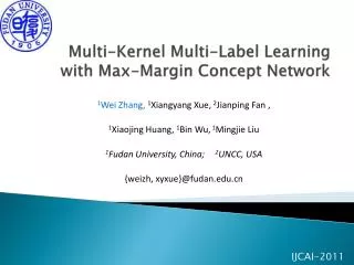 Multi-Kernel Multi-Label Learning with Max-Margin Concept Network