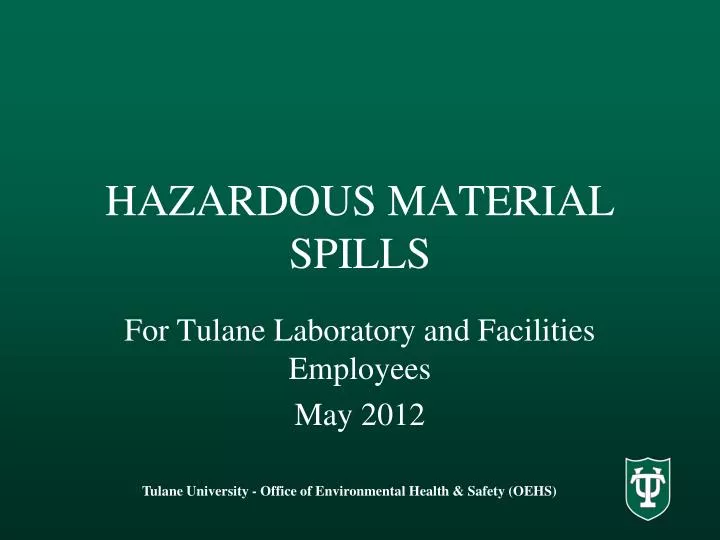 hazardous material spills