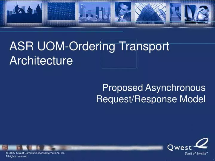 asr uom ordering transport architecture