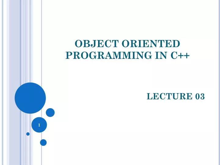 object oriented programming in c