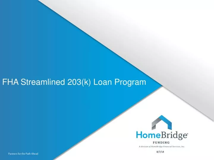 fha streamlined 203 k loan program