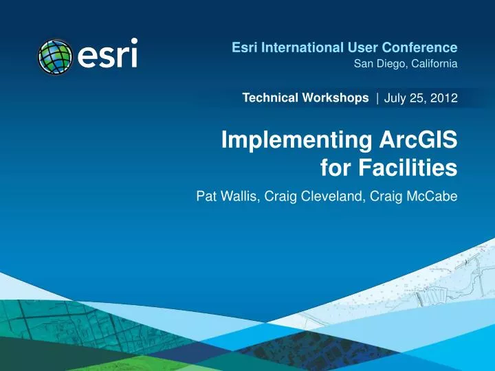 implementing arcgis for facilities