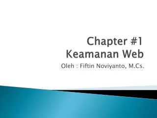 chapter 1 keamanan web