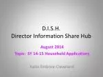 D.I.S.H. Director Information Share Hub - slide 1