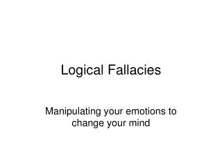 Logical Fallacies