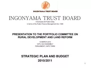 INGONYAMA TRUST BOARD