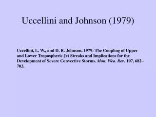 Uccellini and Johnson (1979)