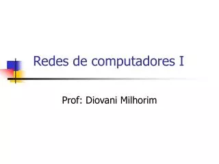 redes de computadores i