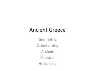 Ancient Greece