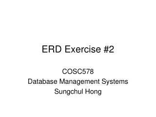 ERD Exercise #2