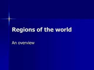 Regions of the world
