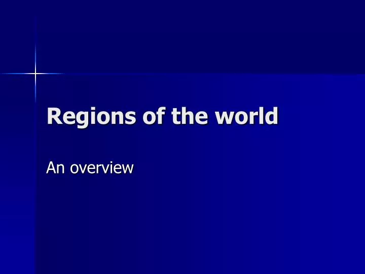 regions of the world