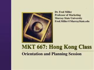 MKT 667: Hong Kong Class