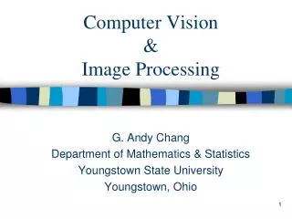 Computer Vision &amp; Image Processing
