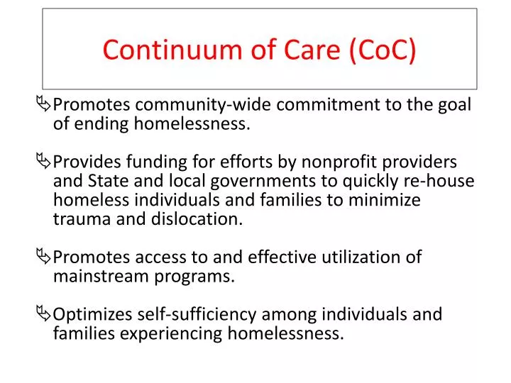 continuum of care coc